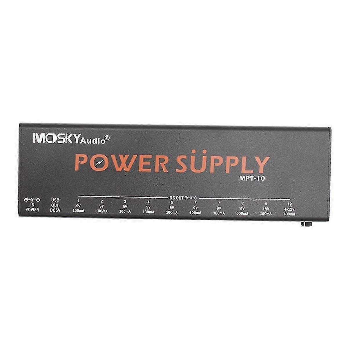 -10 Guitar Power Supply 10 Isolated Dc Outputs/ 4-12v Usb Output For 9v 12v 18v Guitar Effect Peda