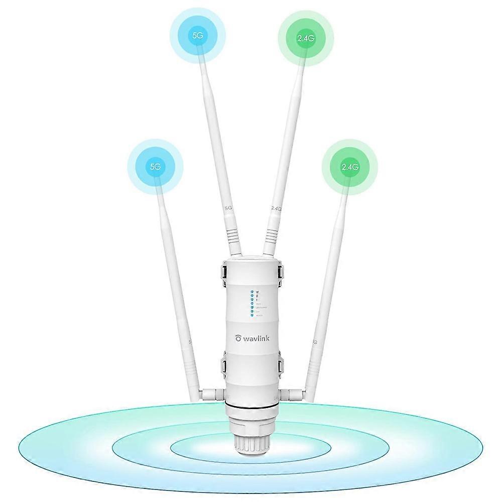 Type B WAVLINK WS-WN572HP3-A Prolongateur WiFi extérieur AC1200 Routeur sans fil double bande résistant aux intempéries