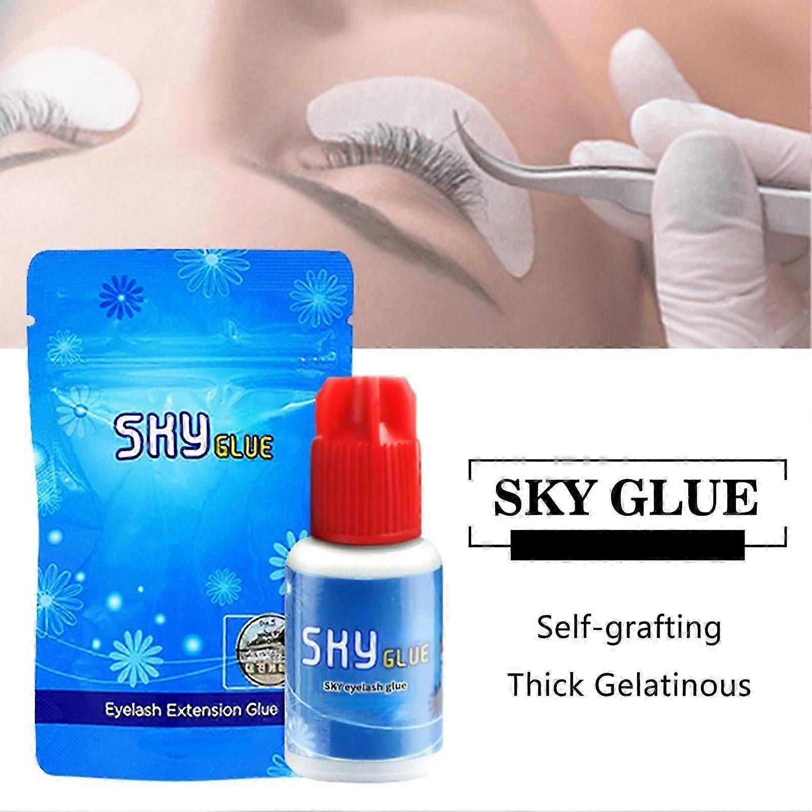 S+ 5ml Eyelash Extensions Glue - Super Strong Lash Extension Glue - Professional Adhesive for Long Lasting Semi-Permanent Individual Lash Extensions