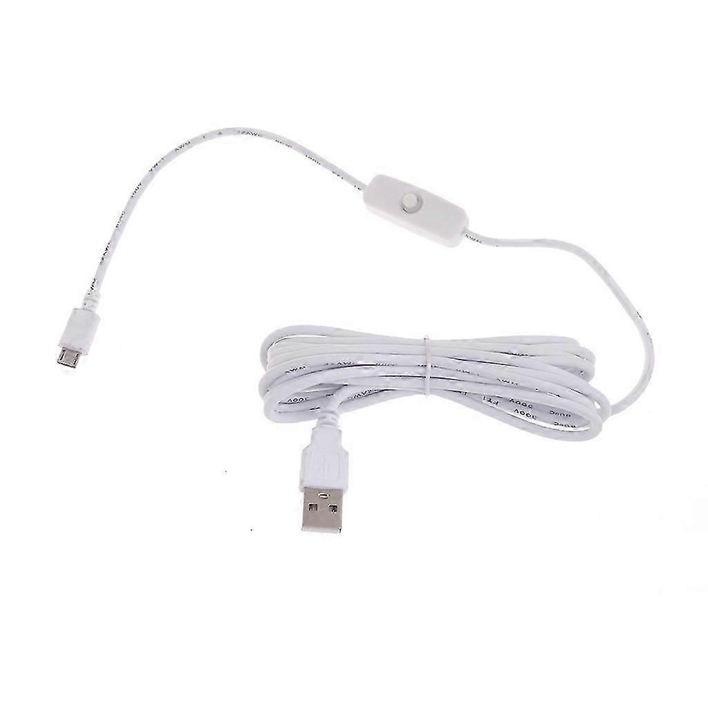 Power Control Cord Micro Usb To Usb Power Cable Withswitch Forraspberrypi