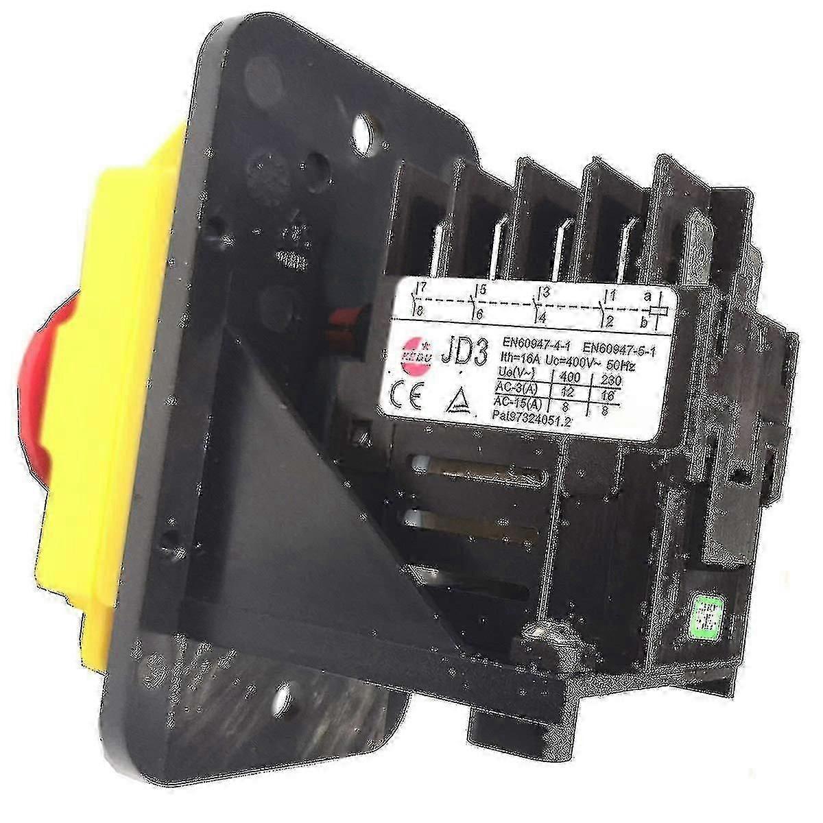 Waterdichte Industriële Elektromagnetische Drukknopschakelaars Jd3 Kjd11 Kedu 10 Pins 8pins 24v 250v 400v Relaisschakelaar 10pin 400v Met Cover