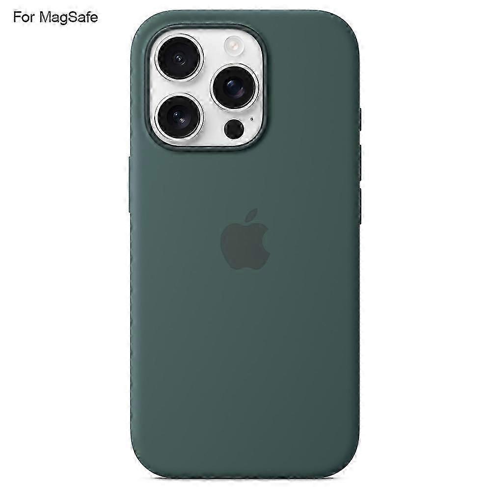 For iPhone 16 Pro Case Compatible with MagSafe Liquid Silicone Phone Back Cover [Induction Popover]