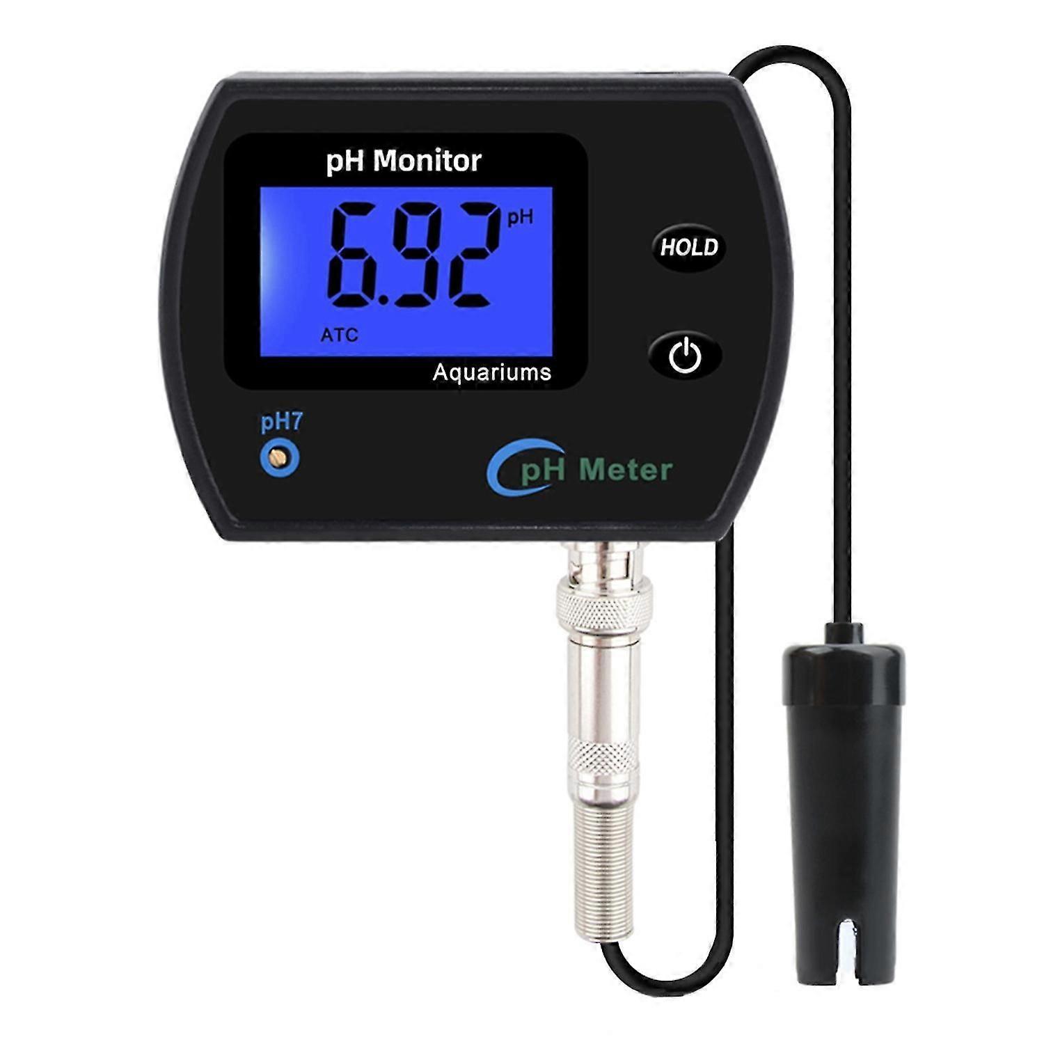 1 Set PH Meter Portable LCD Monitor High Accuracy Measurement ABS High Strength PH Detector for