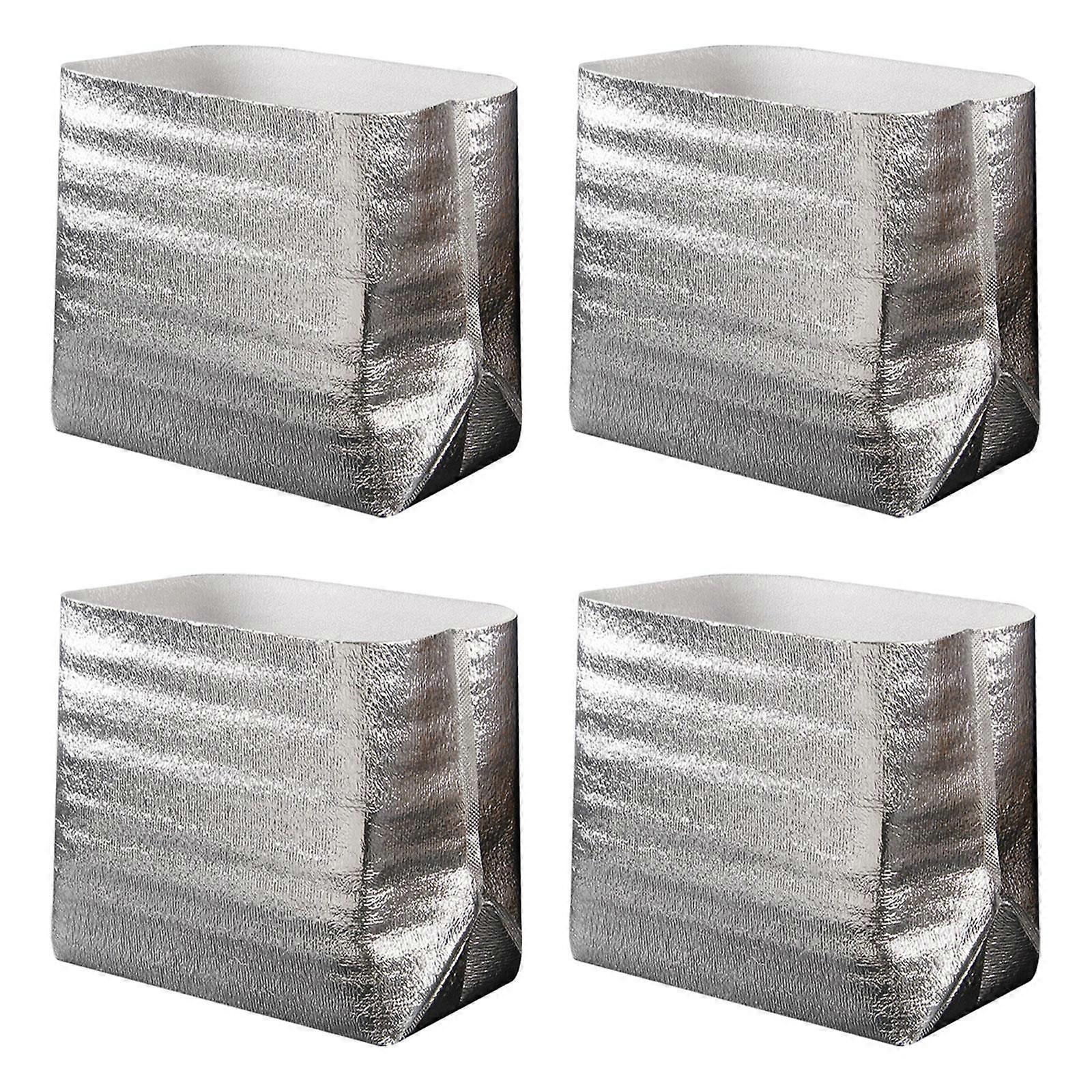 4x Foil Insulation Bags Self- Seal Foil Pouch Liner for Frozen and Hot Food