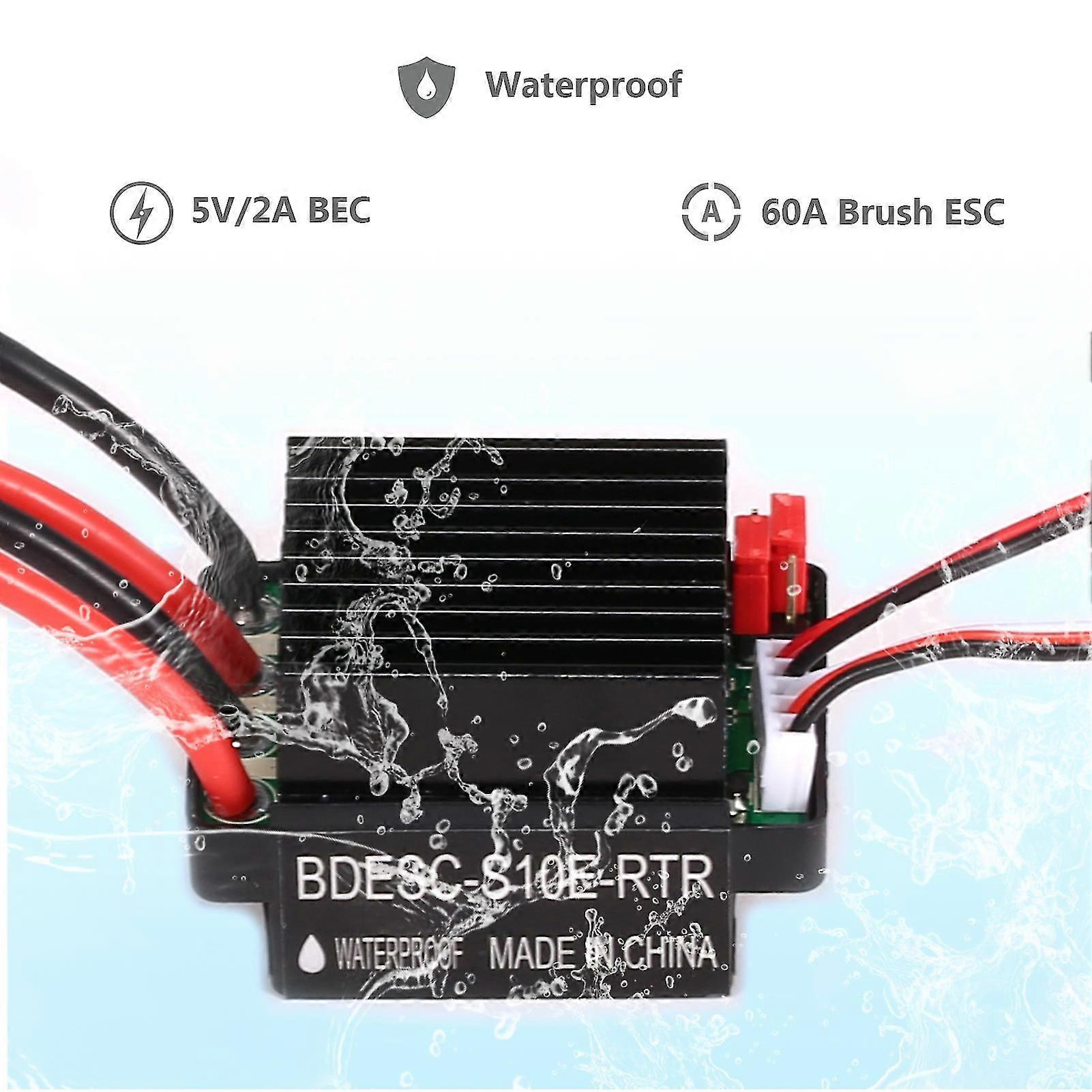 Brushed Motor Rc Crawler Motor 27t And 60a Esc Rc Car Esc Brushed