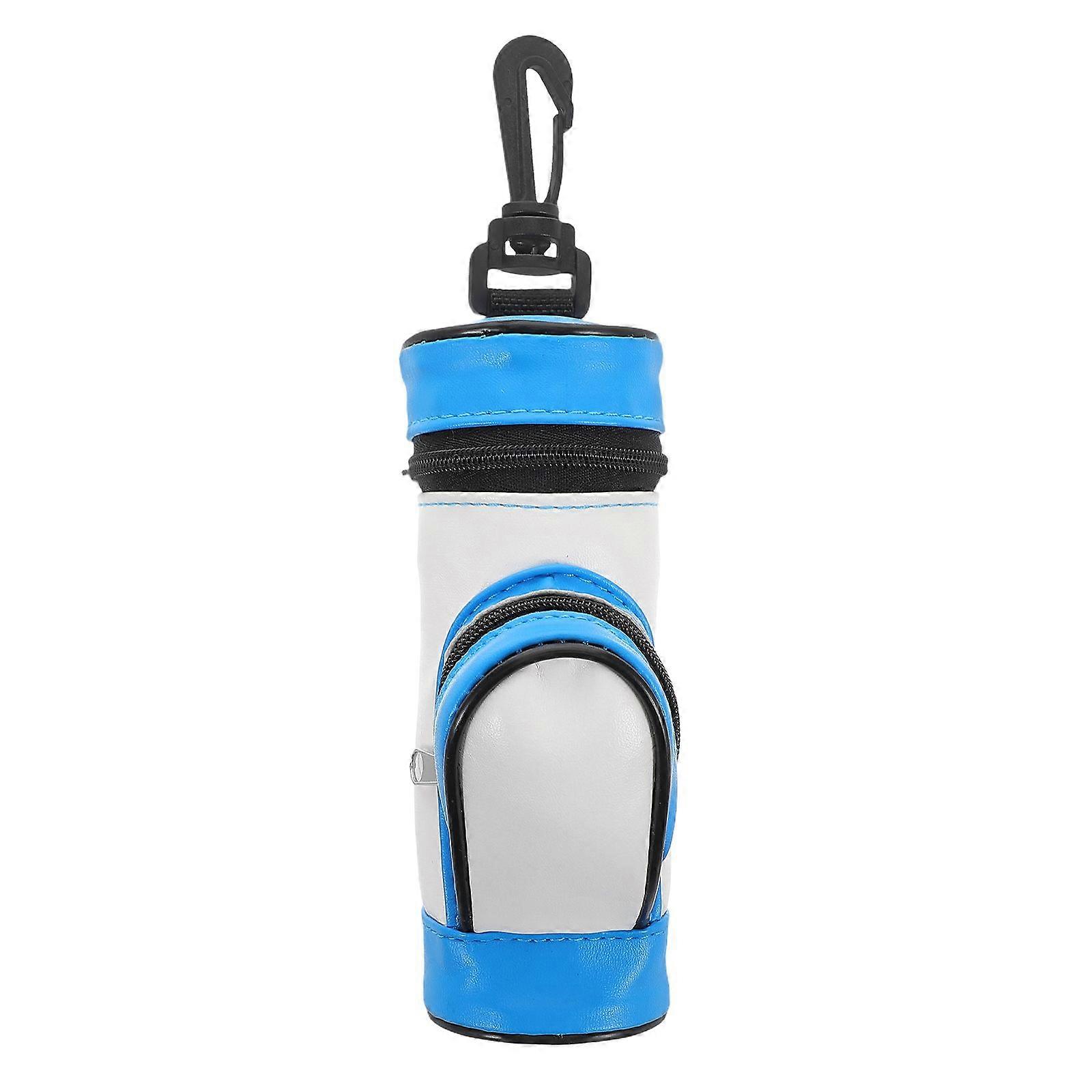 Golf Tee Pouch Επαγγελματικό φερμουάρ Τσάντα θήκης μπάλας γκολφ Τσάντα καθαρισμού μπάλας γκολφ Εξωτερικό Golf Club Θήκη καθαρισμού Αξεσουάρ γκολφ Μπλε
