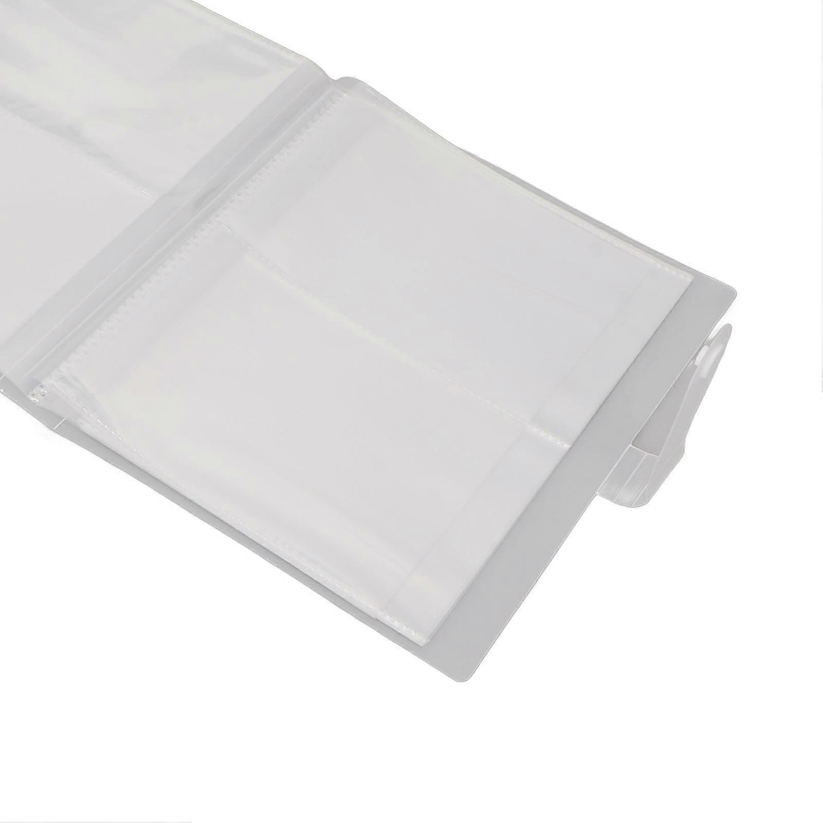 Large Capacity Frosted Clear Empty Photo Album with 80 Slots for Nail Art Stickers