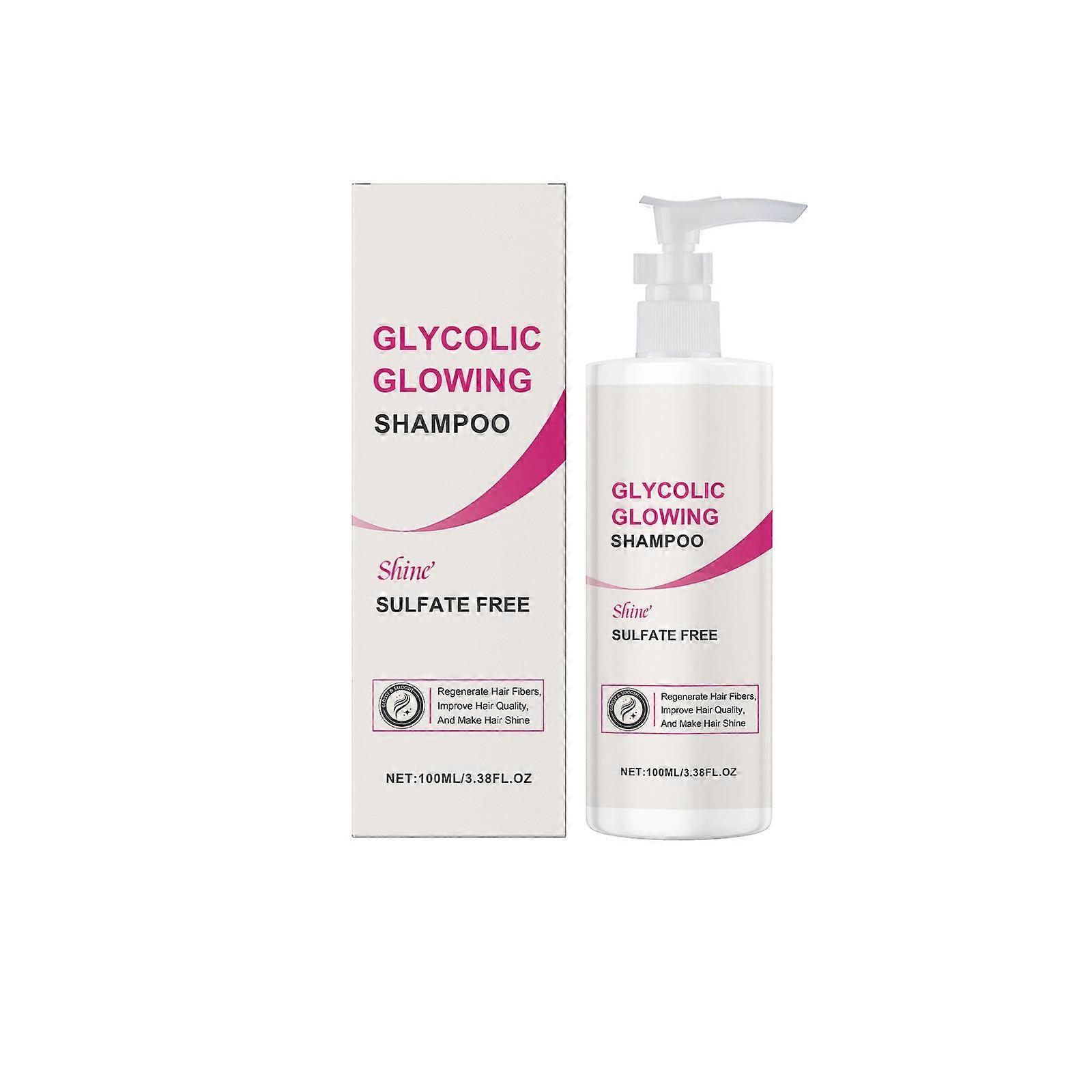 グリコール酸グローイングシャンプー ヘアシャンプー シャンプー リペアシャンプー 髪を柔らかくし、縮れやもつれに別れを告げ、滑らかさを修復し、髪の弾力性を再形成します