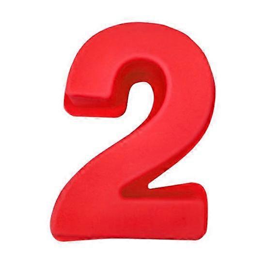 Yousheng Flexible Cake Mold Non-stick Silicone Clear Texture 3D Numbers Baking Mold Home Decor