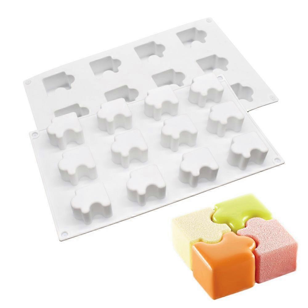 12 Even Puzzle Silicone Mold Creative Ice-making Lattice Mold Pastry Mold Handmade
