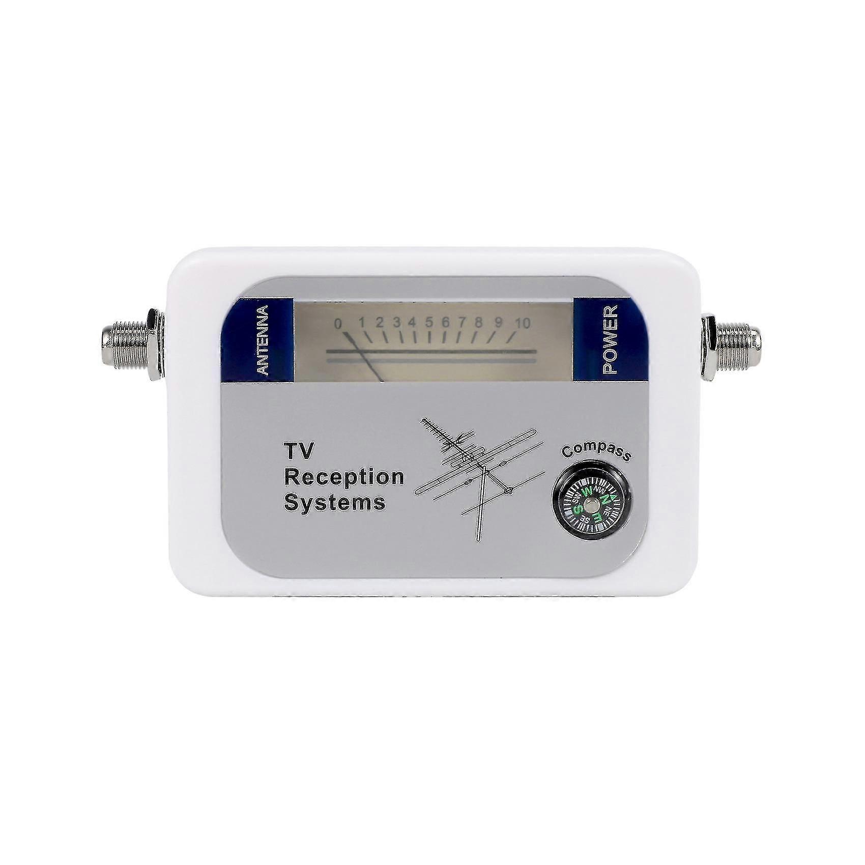 Dvb-t Finder Digital Aerial Terrestrial Tv Antenna Signal Strength Meter White
