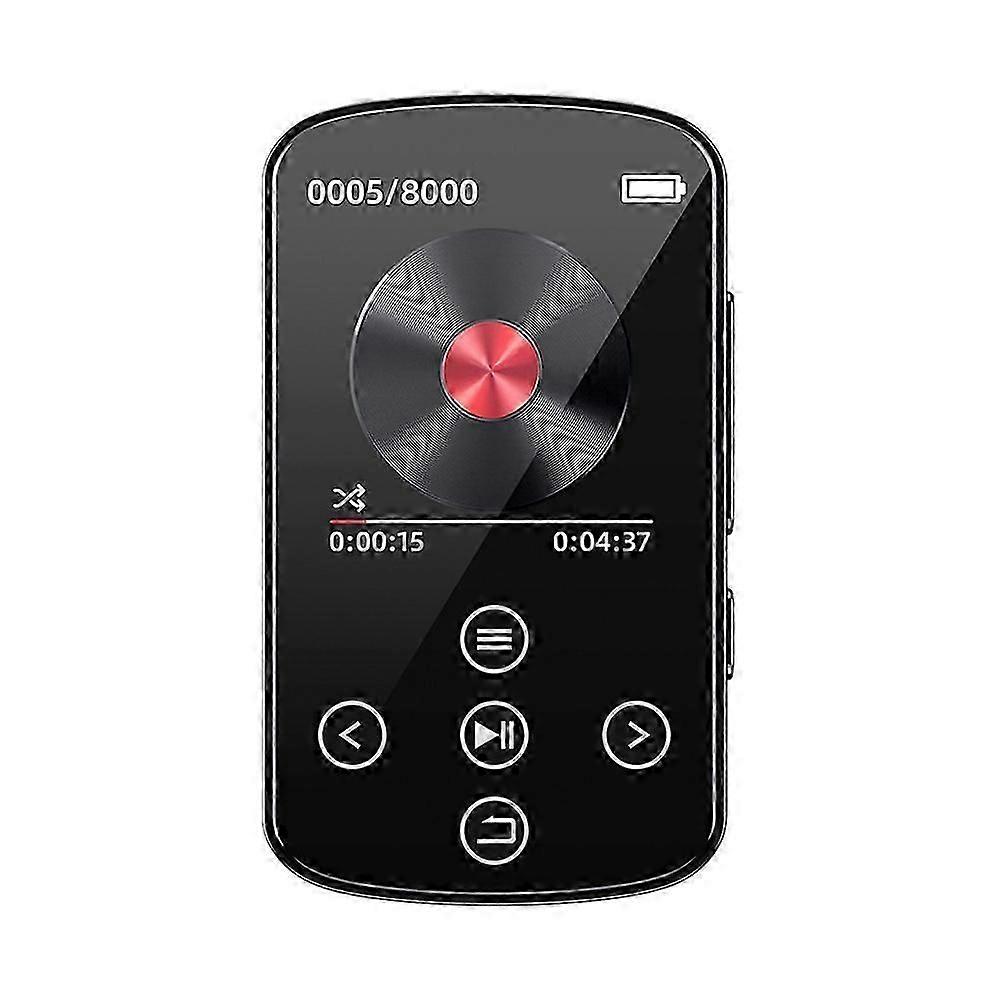 Sport Bluetooth MP3 Player mit Clip 1,5 Zoll Voll-Touchscreen Mini Video Player FM Radio Recorder E-Book TF Karte