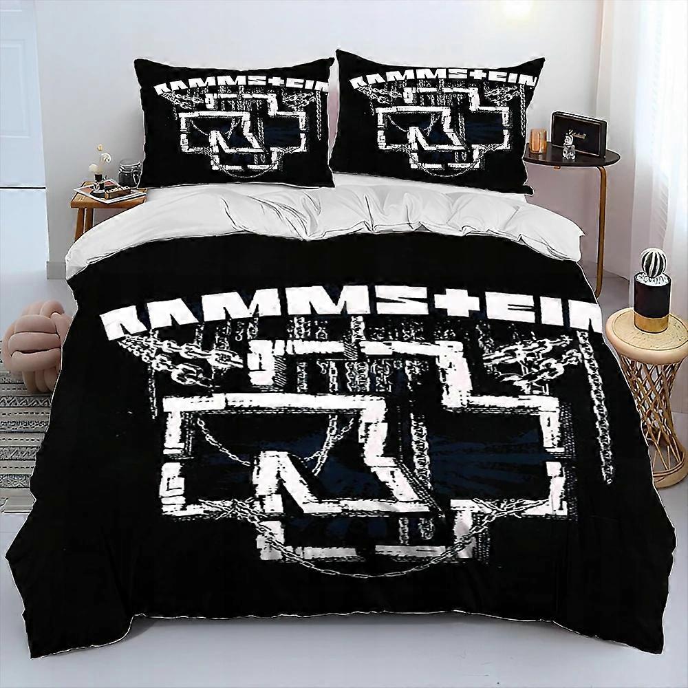 R-rammstein 重金属标志床上用品套装