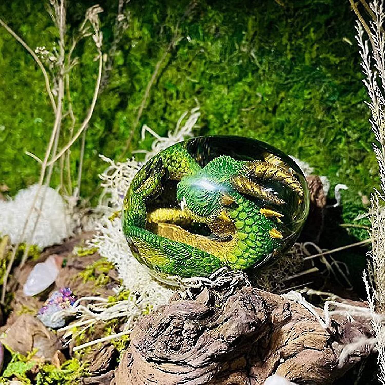 Lava-Drachen-Ei Aus Kristallharz – Einzigartiges Deko-Objekt Für Fans