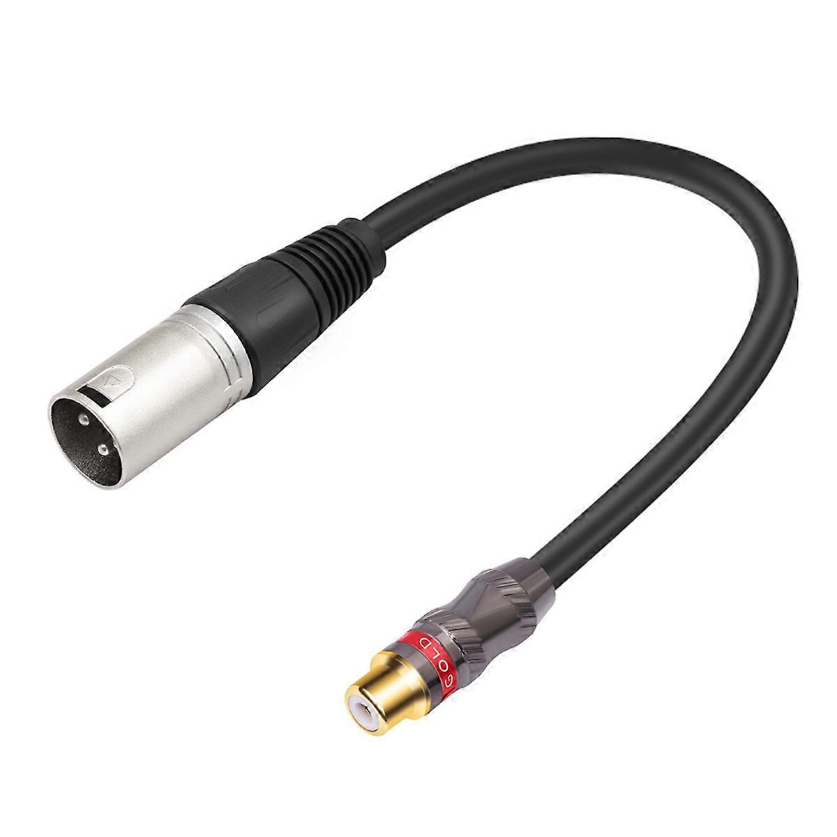 30cm RCA Female to 3Pin XLR Male Converter Cable Audio Adapter Cable