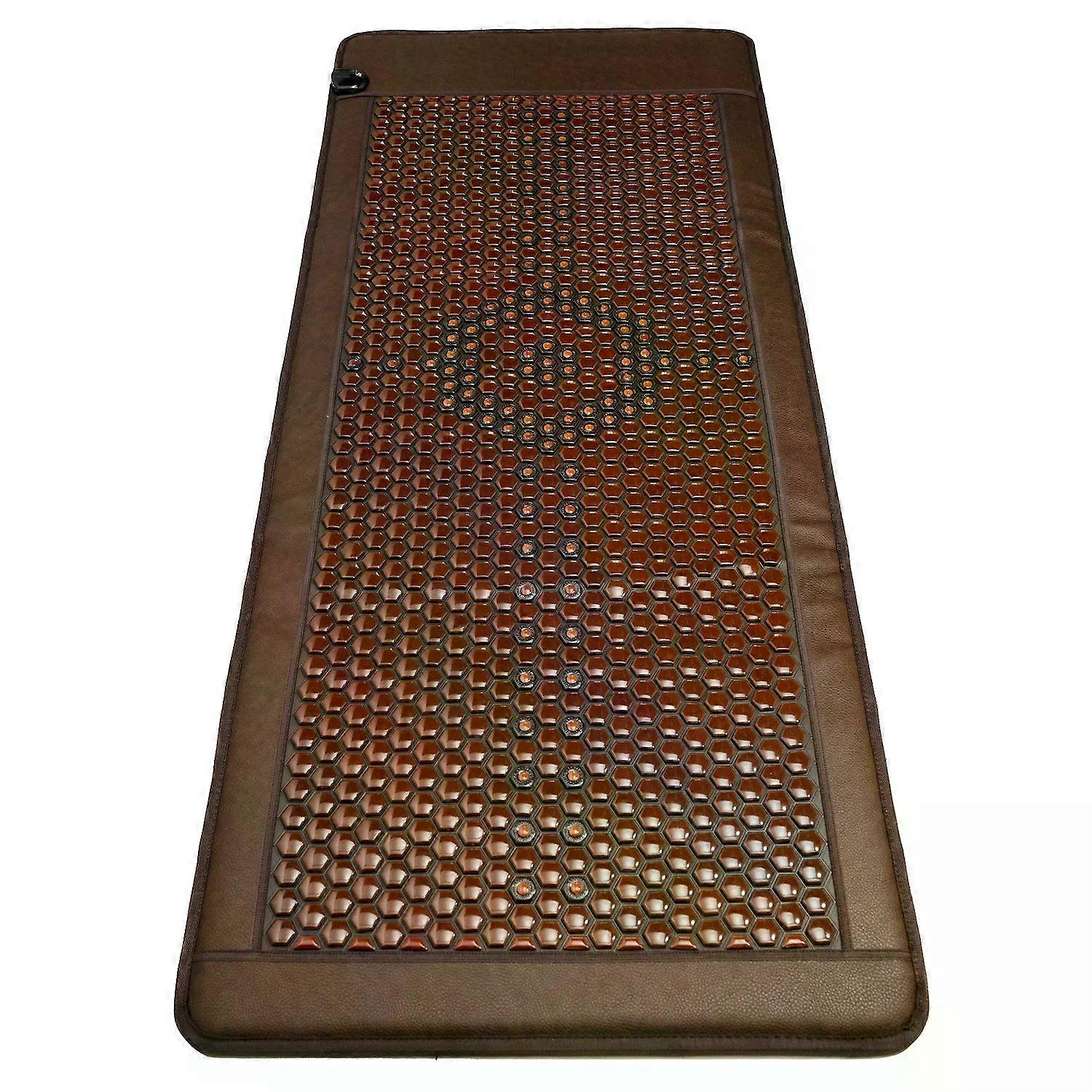80x190cm Thermal Massage Heating Germanium Bed Mat Infrared Rays Hexagon Honeycomb Structure Tourmaline Ceramic Mattress