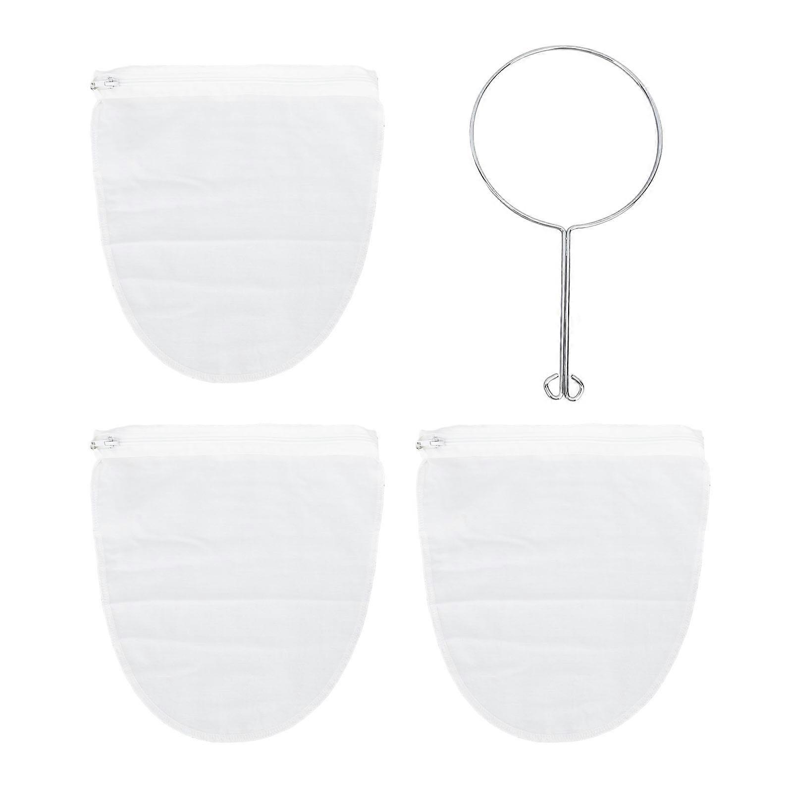 Reusable Mesh Strainer Bags with Handle for Coffee, Tea, and More - Food Grade Filter