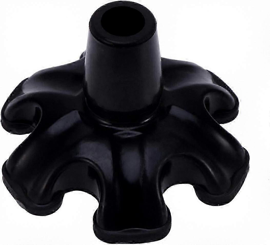 6-Leg Rubber Cane Tip Replacement for Stability, Self-Standing Base for Walking on Various Terrains
