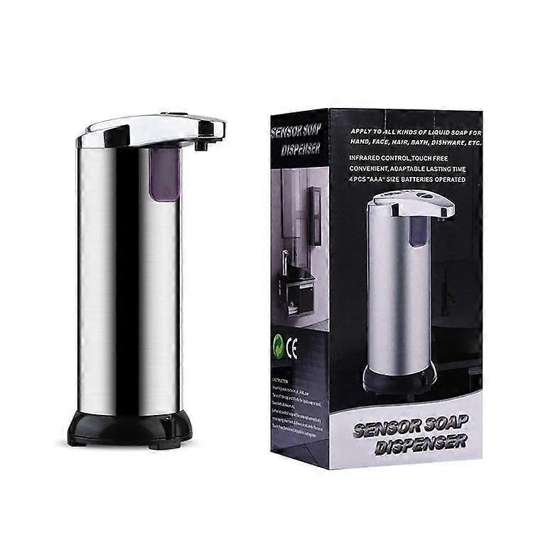 Automatic Soap Dispenser With Touchless Infrared Sensor, 3-Level Adjustable Flow, 280ml, Liquid Soap Or Hand Sanitizer