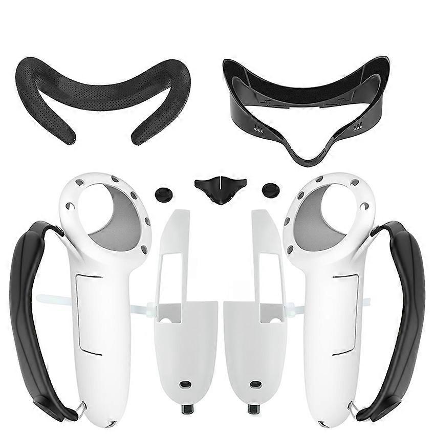 Wider Replacement Bracket Mask + Extended Handle Protective Silicone Cover Accessories for Meta Quest 3S