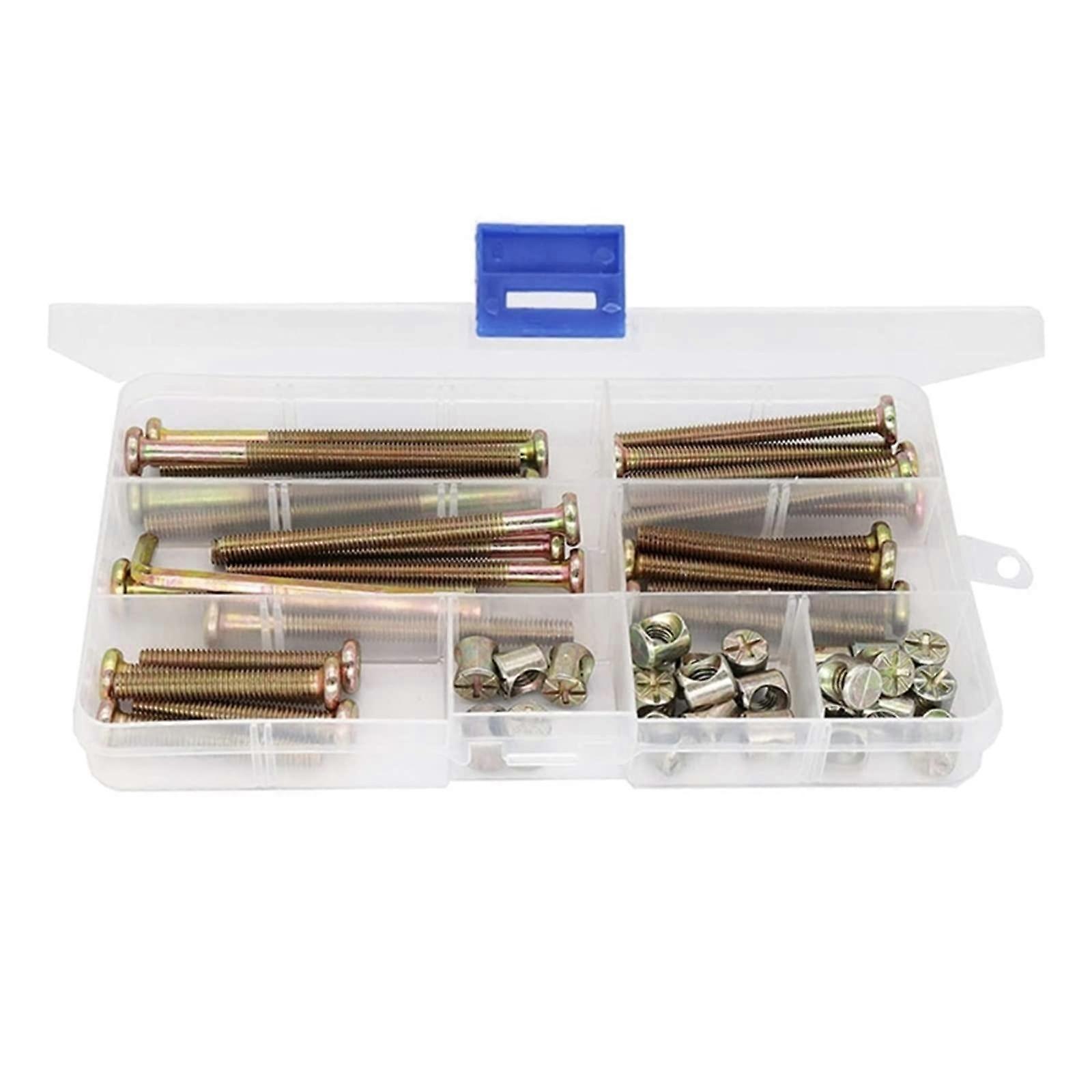 Galvanized internal hex screws, nuts, faux furniture screws, nuts, assortment kit, suitable for faux furniture accessories and hand tools