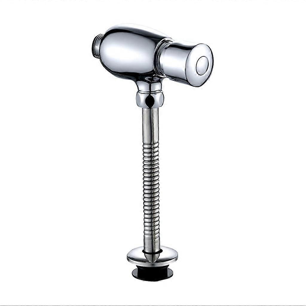 Brass Hand Control Delay Hand Pressing Urinate Flushometer Urinal Flushing Valve for Toilet Size L
