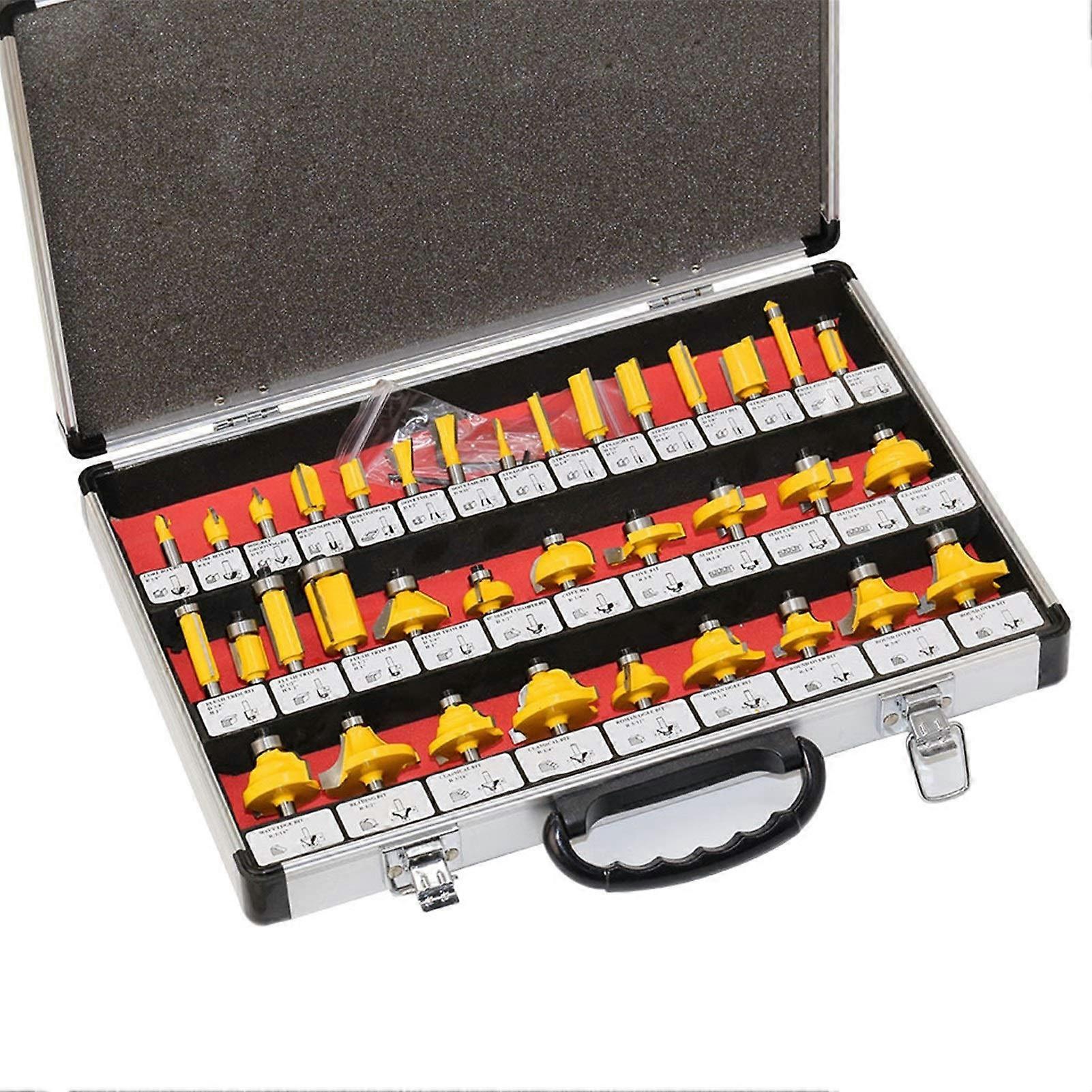 Jinchao-Router bits, Shank Tungsten Carbide Router Bit Set Wood Woodworking Cutter