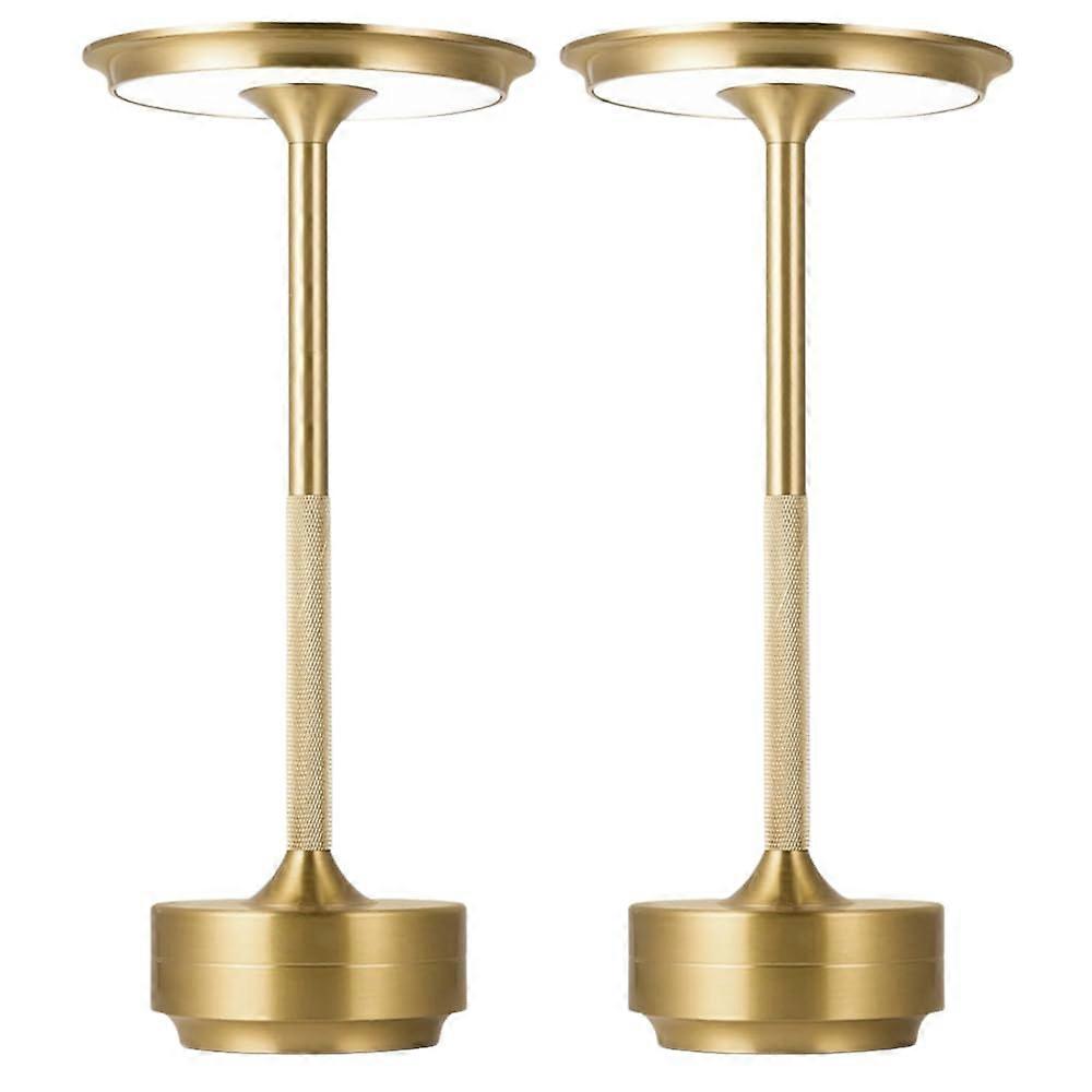 2 Pack Cordless Table Lamps, 5000mAh Rechargeable, 3 Color Stepless Dimming LED with Memory Function