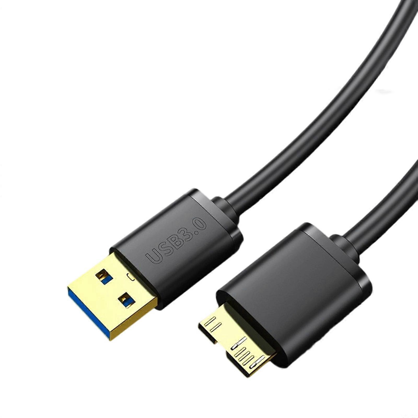 كابل USB 3.0 إلى Microed B مقاس 50/100 سم لنقل البيانات بسرعة وشحن الأجهزة الخارجية