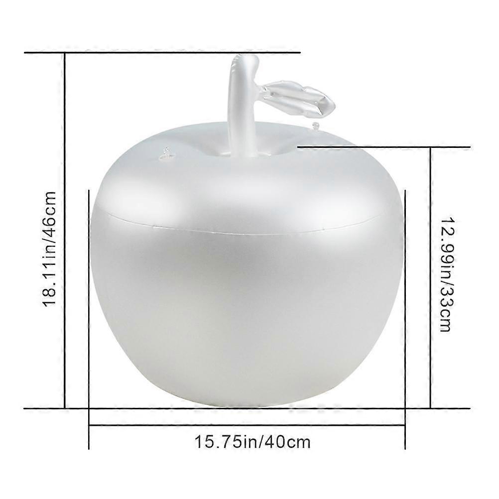 Ballon lumineux gonflable en PVC - 40x33x36cm pomme