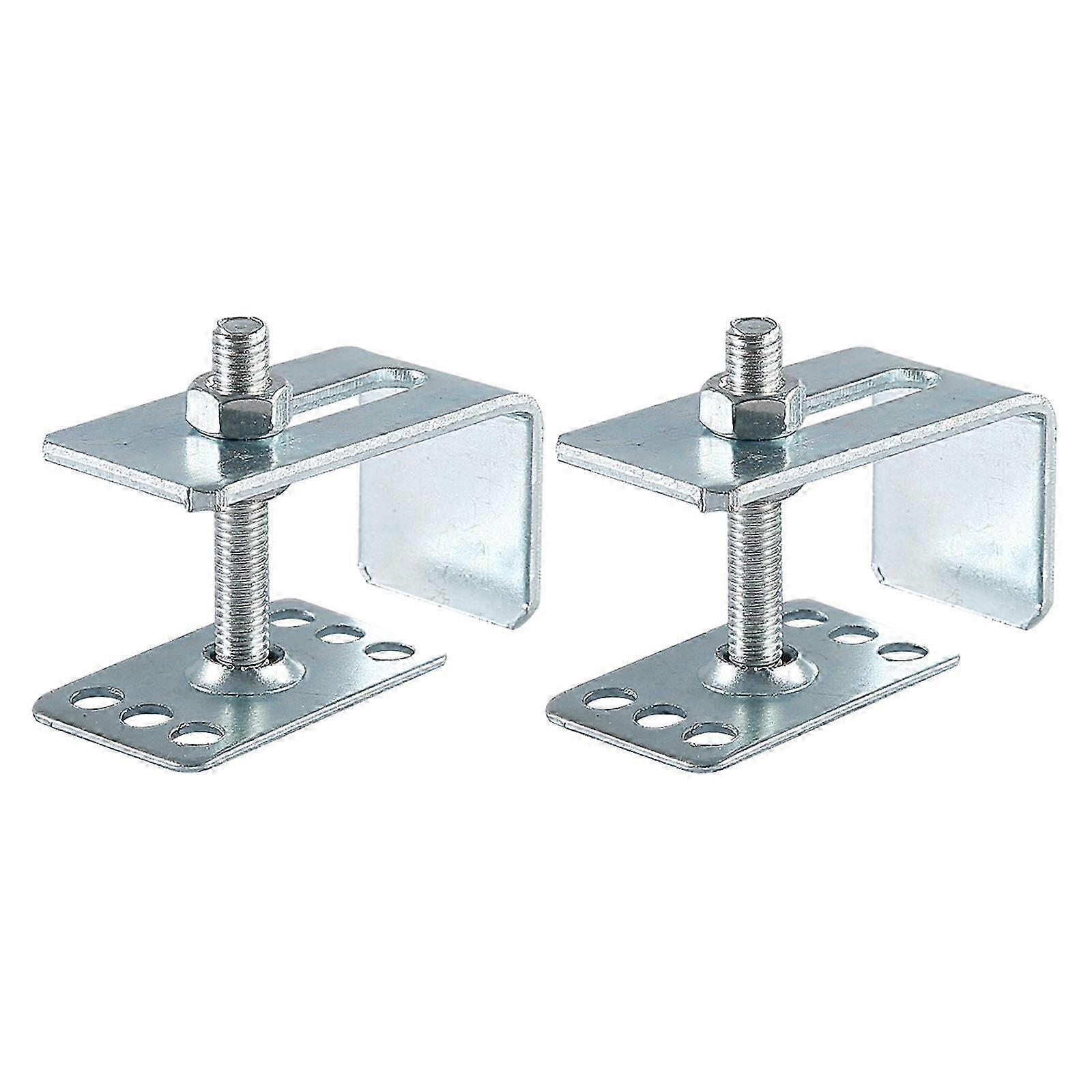 2Pcs Undermount Sink Clips for Ceramic Washbasin, Bathroom Kitchen Mounting Brackets & Fasteners