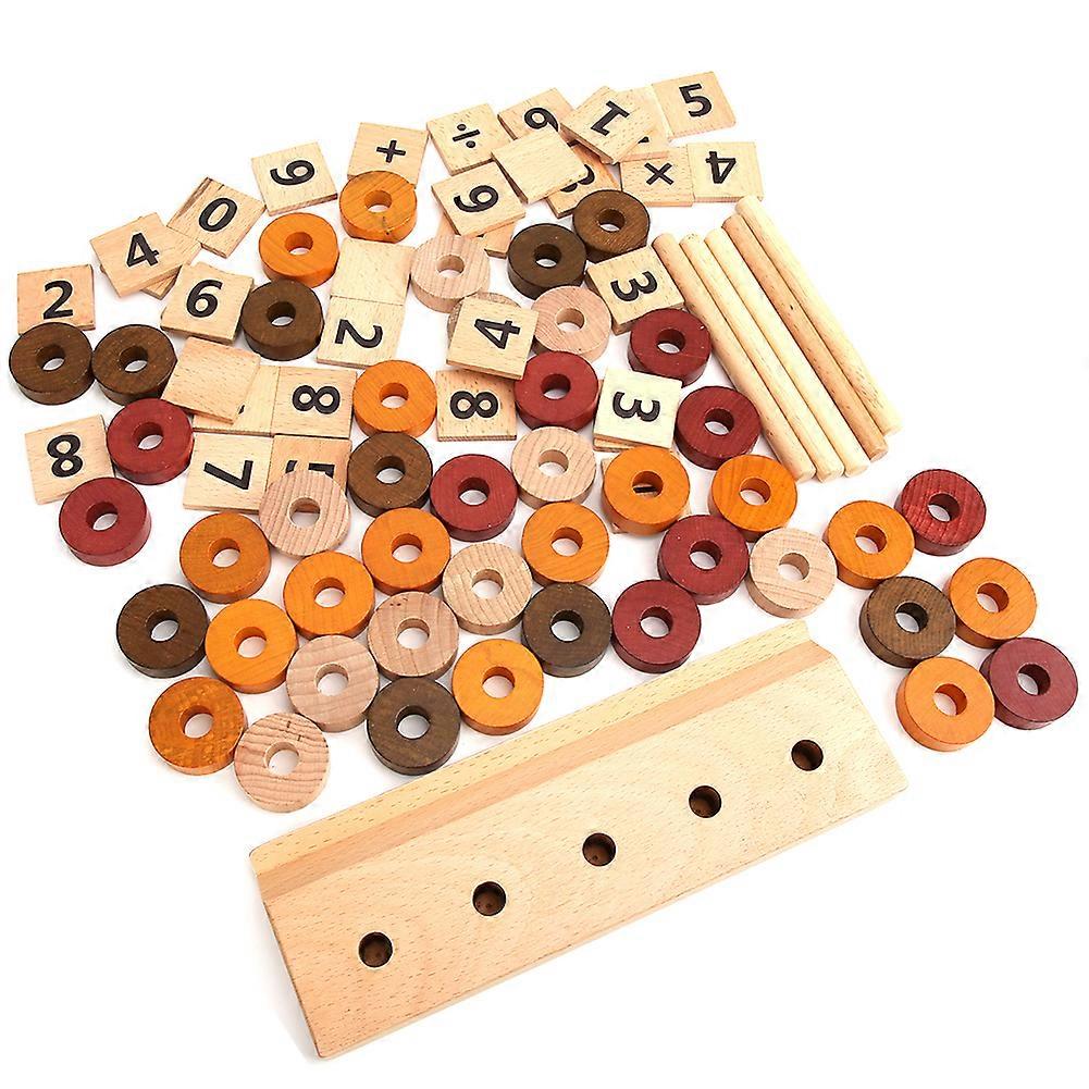 Wooden Bead Counting Educational Number Math Calculation Toy for Kid Child Learning