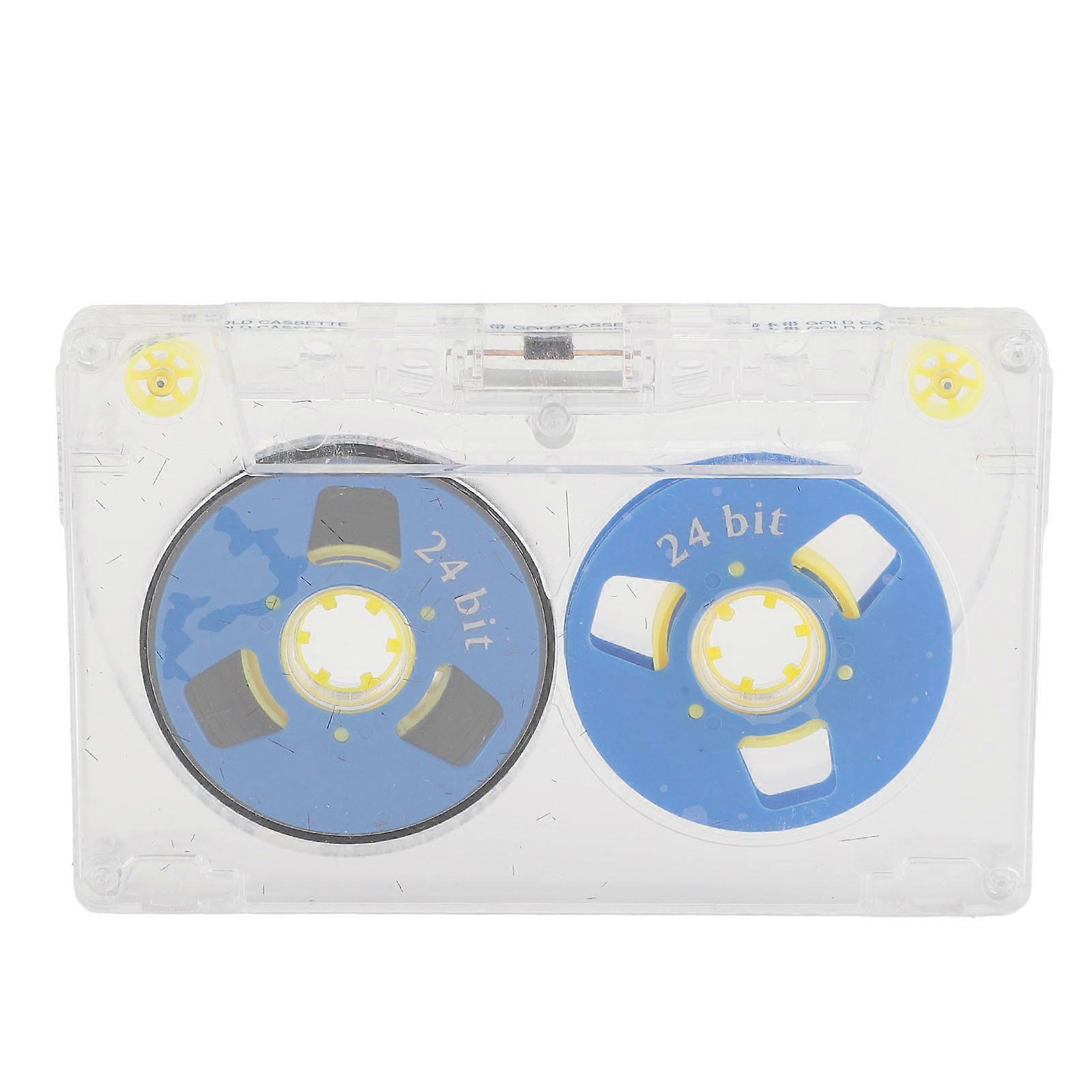 ble Tape with Transparent Case 60 Minute Capacity Blank Cassette for Music Voice Recording