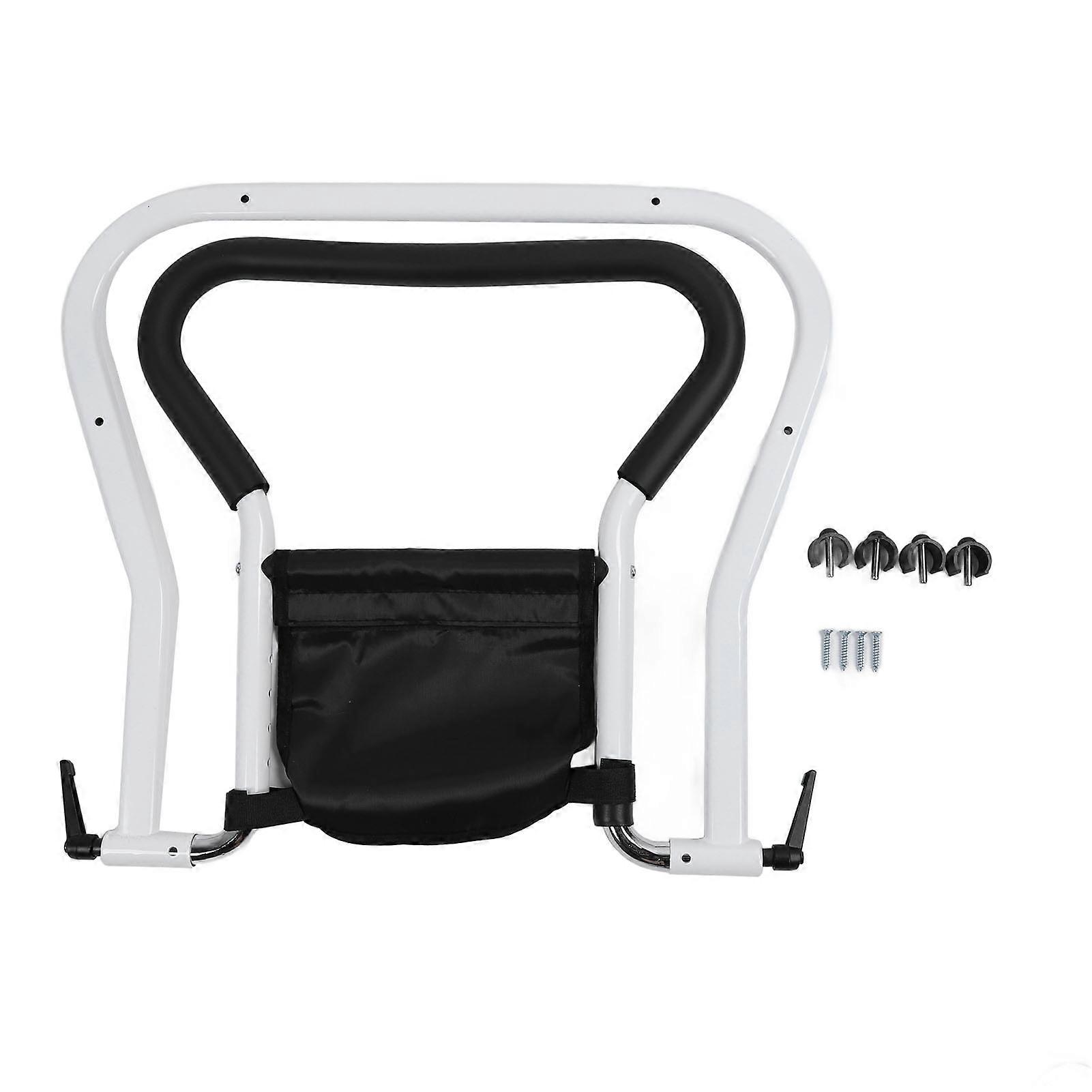 for Elderly Adults 4 Height Adjustable 360 Degree Folding Fall Prevent Grab Bar Bed Assist Rail with Storage Pocket