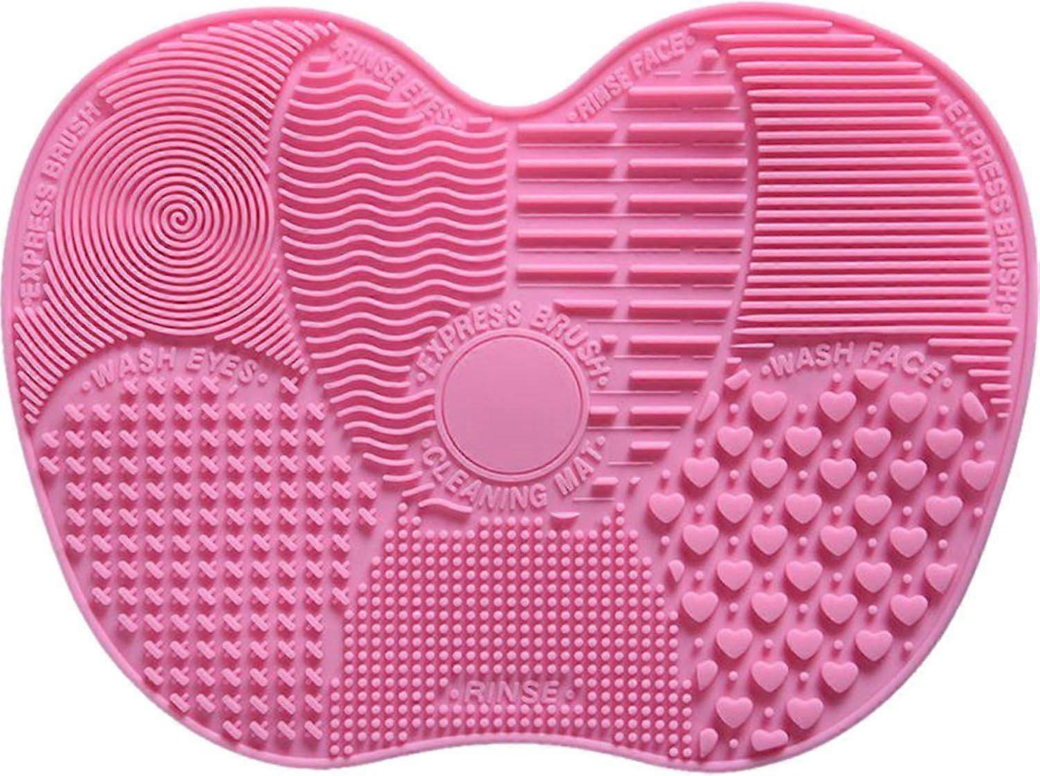 Silicone Makeup Brush Cleaning Mat (Pink)