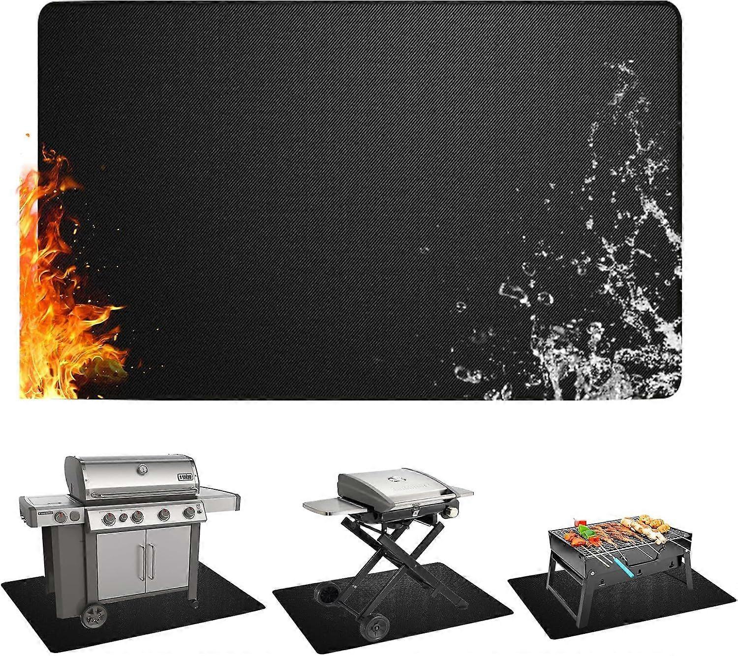 Barbecue mats for outdoor use, Double-sided fireproof barbecue mats, durable and easy to clean