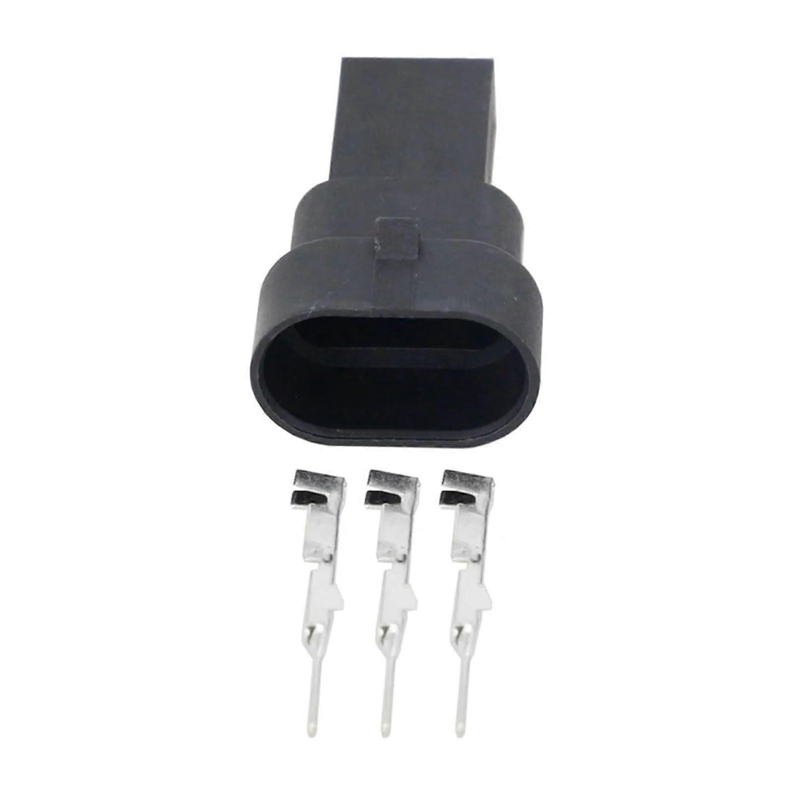 3 Pin 1.5mm Series Automotive Connector Car Connector Plug with Terminal DJ7039Y1.511/21(Male Plug,5 Sets)