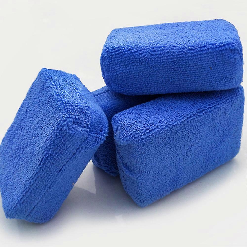 2PCS Microfiber Sponge Applicators -Sponges Wrapped In Microfiber Cloths