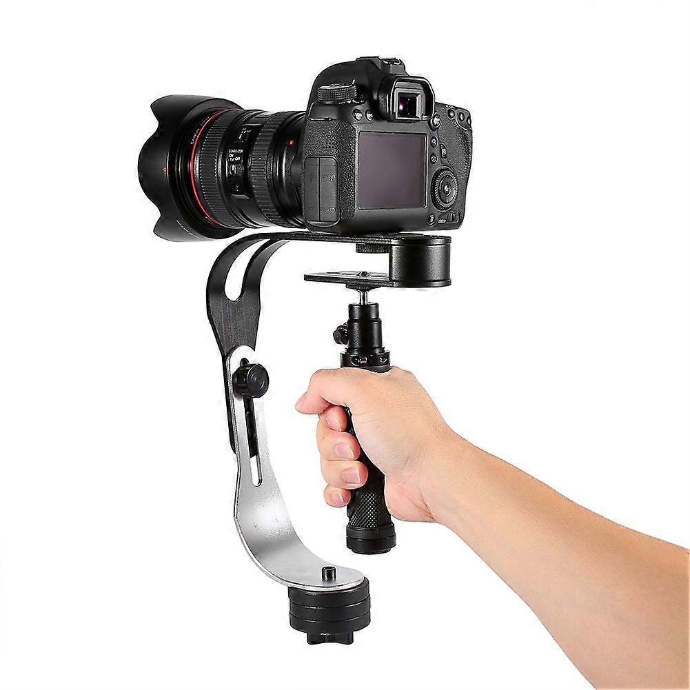 PRO Video Camera Stabilizer, Handheld Camera Stabilizer Rubber Handle for Digital Camera Camcorder, Smartphone, DV
