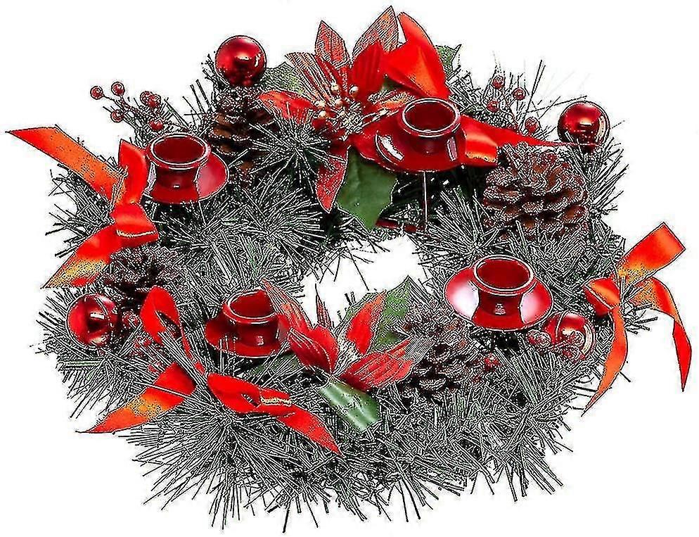 Christmas Wreaths Candle Holders 12inch Xmas Advent Calendar Advent Wreaths Ring Candle Stand