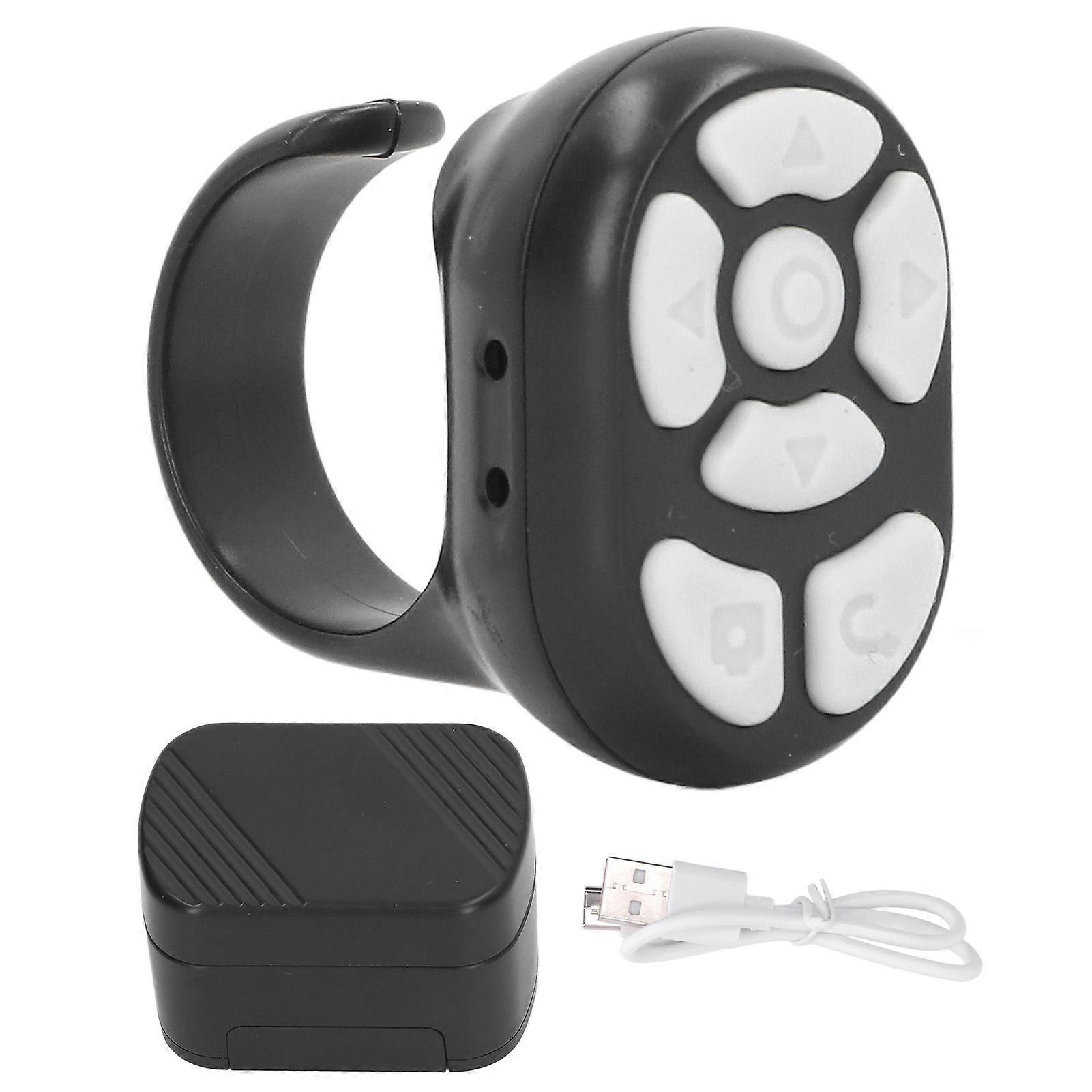 Bluetooth Remote Control Page Turner Remote Control Ring Clicker for Mobile Selfie Video Watch Novel