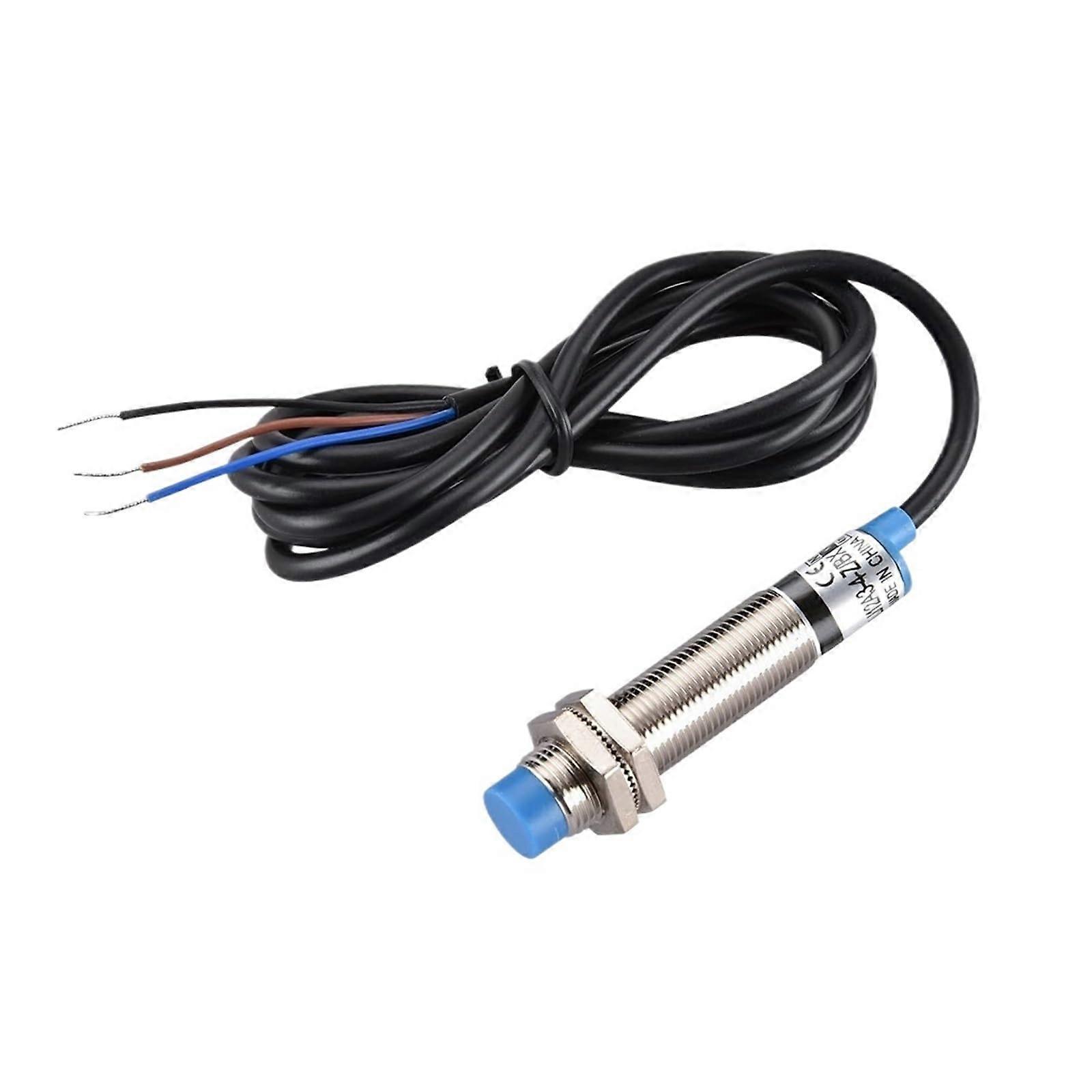 1pcs LJ12A34Z 4MM Sensing Distance M12 Inductive Proximity Switch Sensor 200mA DC636V/AC110220V Proximity Switch(AC Two WireNC)