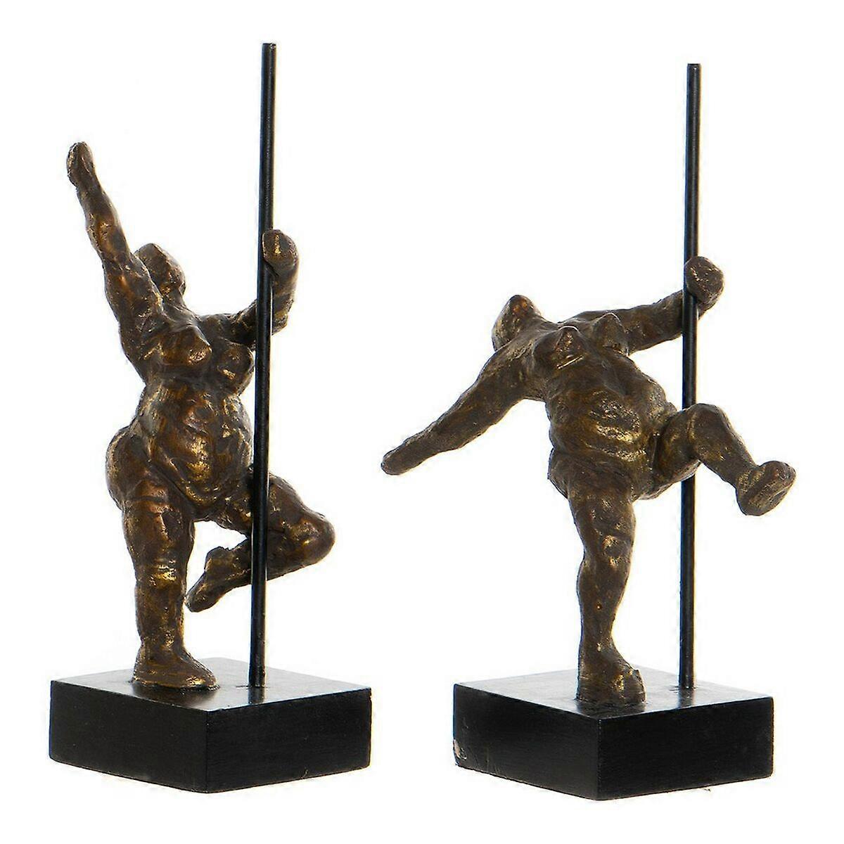 Decorative Figure DKD Home Decor Golden Modern Ballet Dancer 20 x 10 x 31 cm (2 Units)