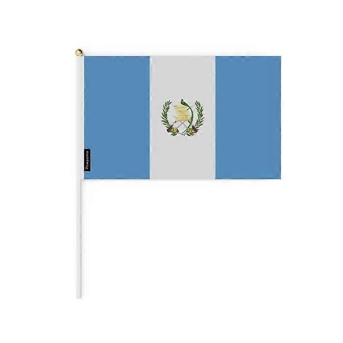 Set of Mini Flags – Guatemala – 14 x 21 cm – Handheld – Polyester - 50 pieces