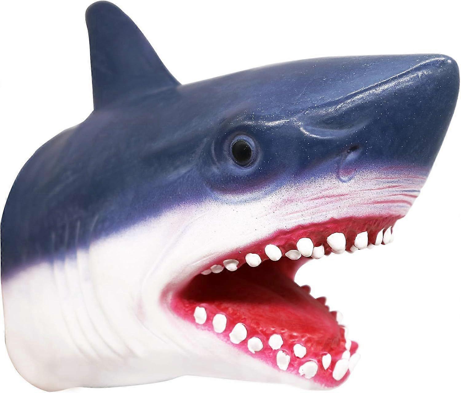 Puppet Toys,Soft Rubber Realistic Shark Head Hand Puppets for Kids Shark Puppet