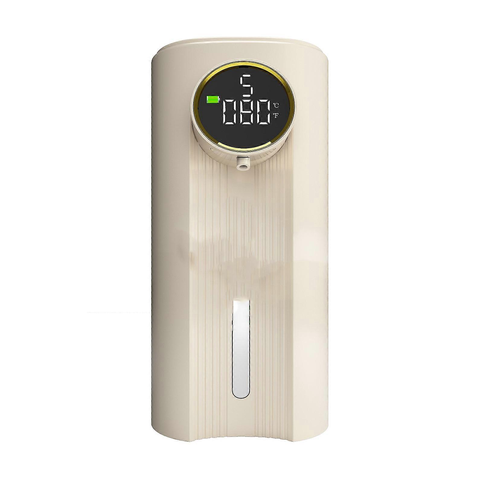 Versatile Soap Dispenser Adjustable Foam Output, Large Capacity Suitable for Kitchen and Bathroom Warm Beige