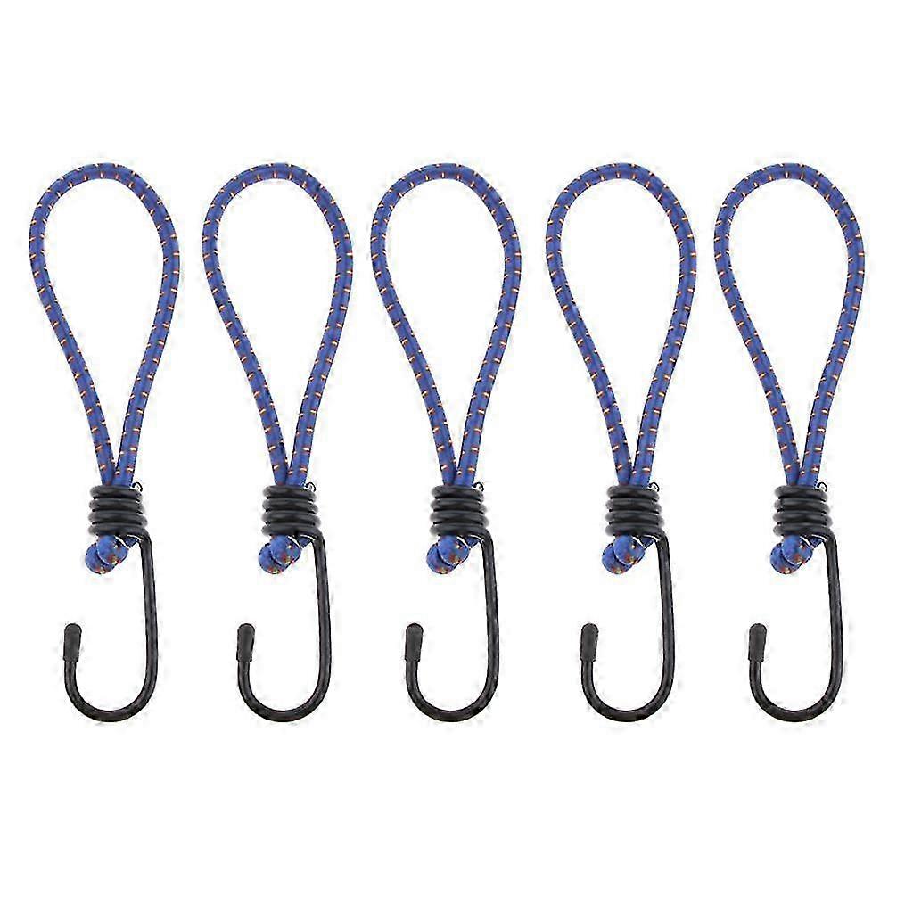 5 Pcs Bungee Hook Tie - Elastic Rope Stretch Cord Tarp Straps with 6mm-color: 6mm