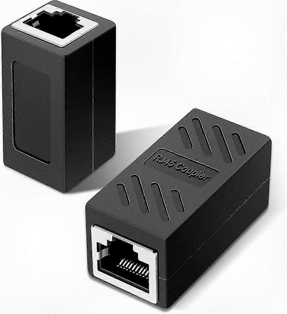 2szt żeński na żeński łącznik Ethernet RJ45, adapter przedłużacza sieciowego,