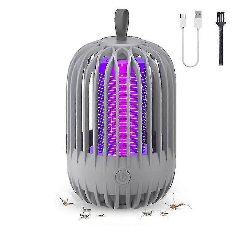 Electric Mosquito Killer Lamp, Bug Zapper, Portable Insect Repellent - Gray