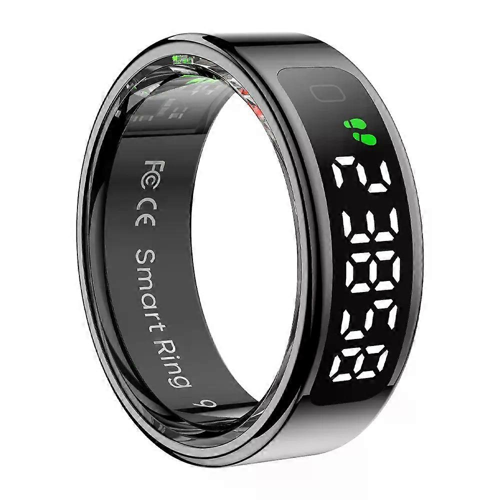 2025  R12 Smart Ring with Display Screen and Touch, Wireless Charging, Health Manager, 5 ATM Waterproof For Men Women
